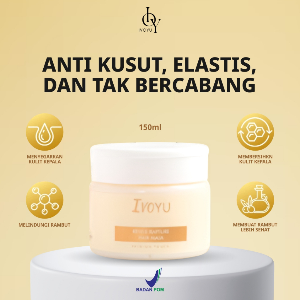 Jual IVOYU Revive Rapture Hair Mask 150ml - Merawat Rambut Hingga ...