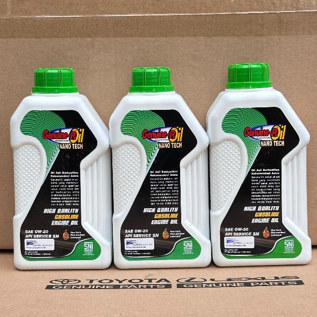 Jual Oli Mesin Daihatsu Astra Genuine R Oil NANO TECH SAE 0W-20 API SN ...