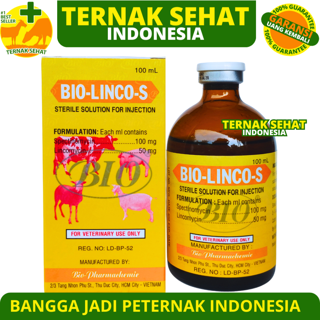 Jual BIO LINCO S 100ML - Obat Snot Ngorok Coryza CRD Complex Pneumonia ...