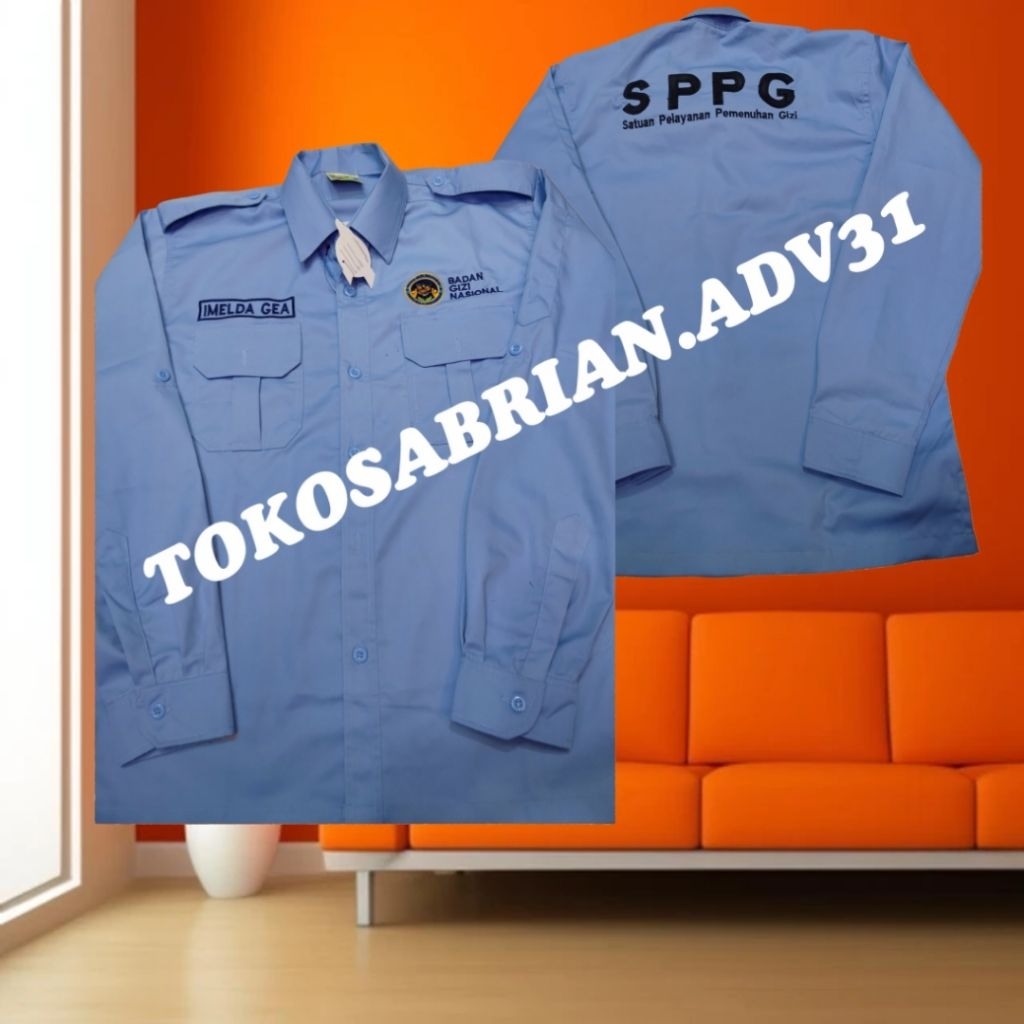 Jual Kemeja SPPG Baju SPPG Seragam SPPG Satuan Pelayanan Pemenuhan Gizi ...