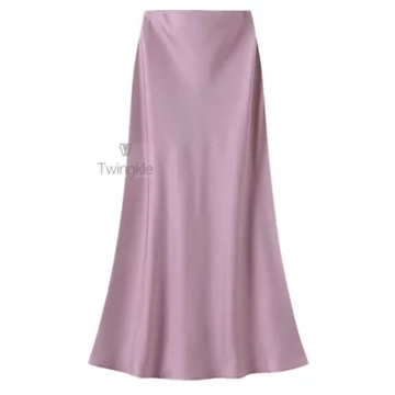 TWINGKLE Jennie Rok Satin Long Skirt Rok Satin Panjang