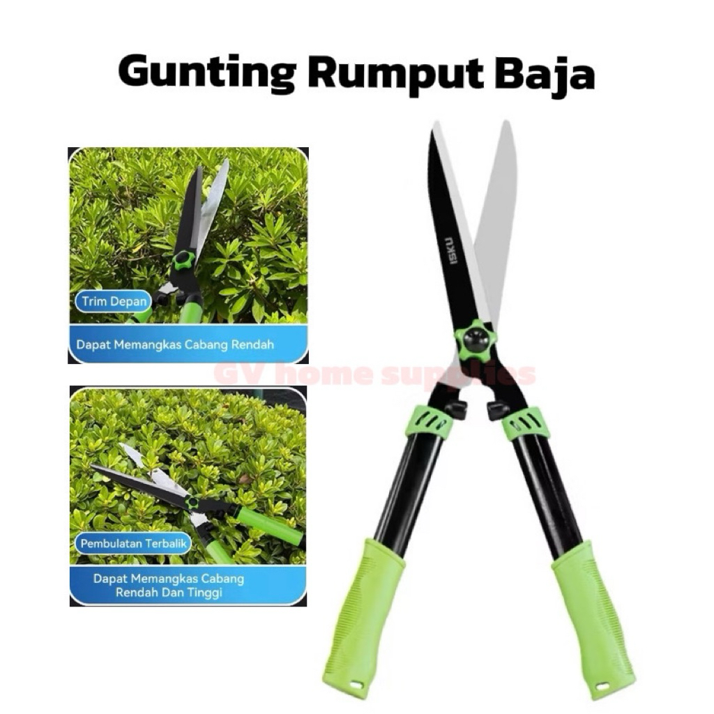 Jual GV Gunting Rumput Baja dan Pagar 53cm / Gunting Tanaman Gagang ...
