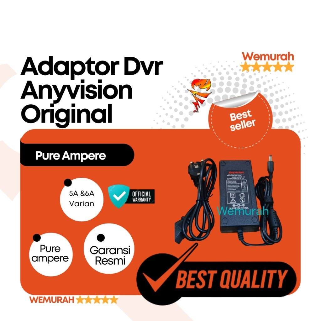 Jual Adaptor 6A dvr CCTV support up to 16 channel | Shopee Indonesia