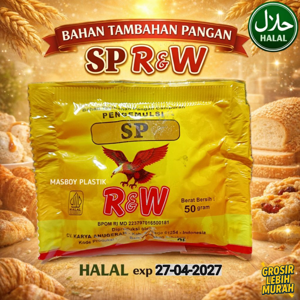 Jual SP R&W 50g Asli | Pengemulsi Kue & Roti | Halal BPOM | Shopee ...