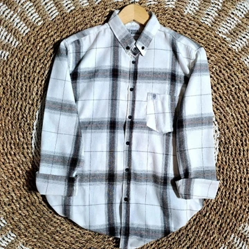 Kemeja Flanel Lengan Panjang Unisex Pria Wanita Kemeja Flanel Coklat Pria Premium Distro Lengan
