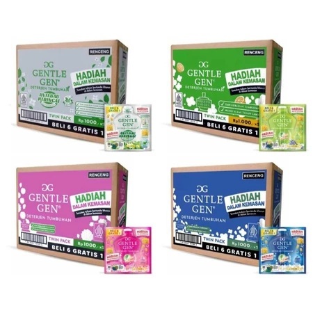 Jual ( 1 Karton Isi 10 Renceng ) Gentle Gen Sachet Cair Renceng 80ml ...