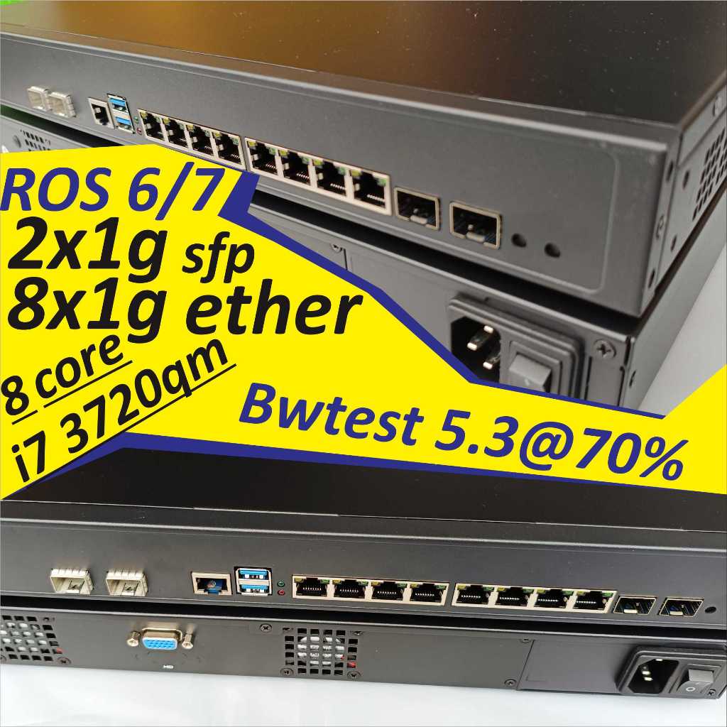 Jual mikrotik x86 8 core 3.6 ghz Industrial 8 ether 1g 2 sfp level 6 ...