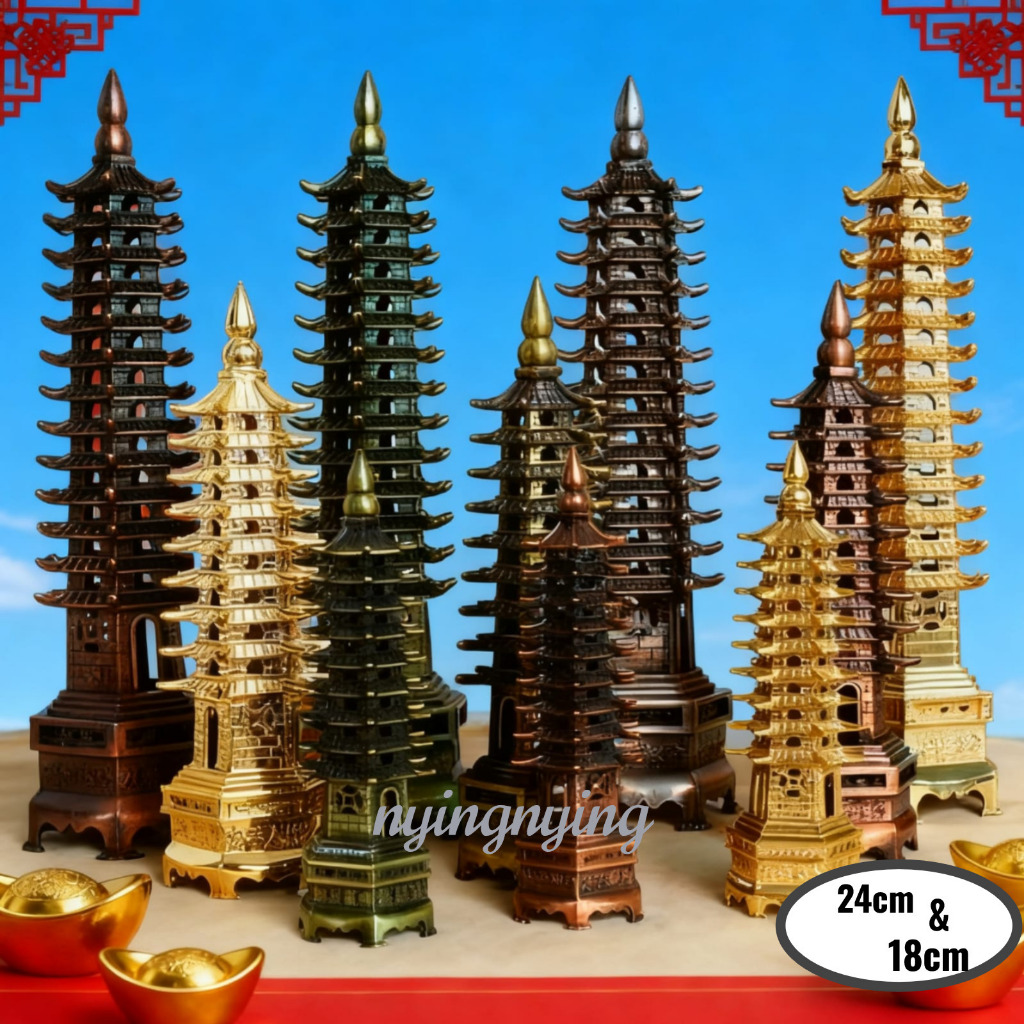 SOUVENIR PAJANGAN/MENARA/MINIATUR PAGODA CHINA 18 CM