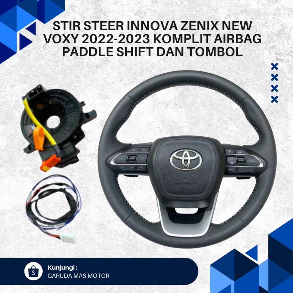 Jual STIR INNOVA ZENIX NEW VOXY 2022 - 2023 KOMPLIT AIRBAG PADDLE SHIFT ...