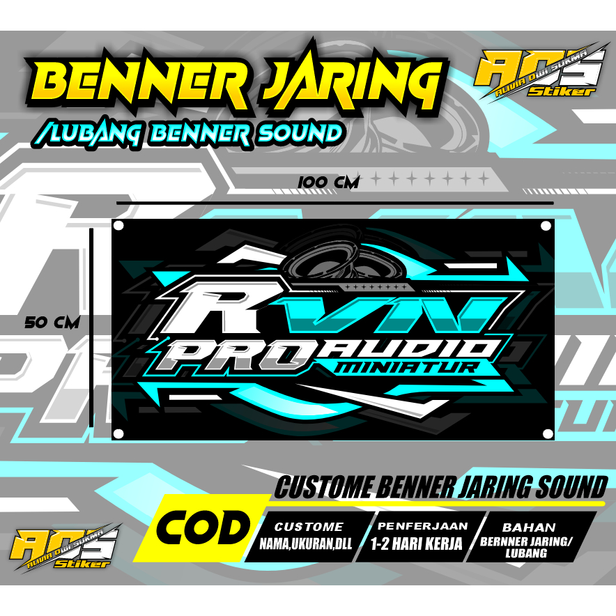 Jual BANNER SOUND BANNER JARING BANNER LUBANG BENDERA SOUND | Shopee ...