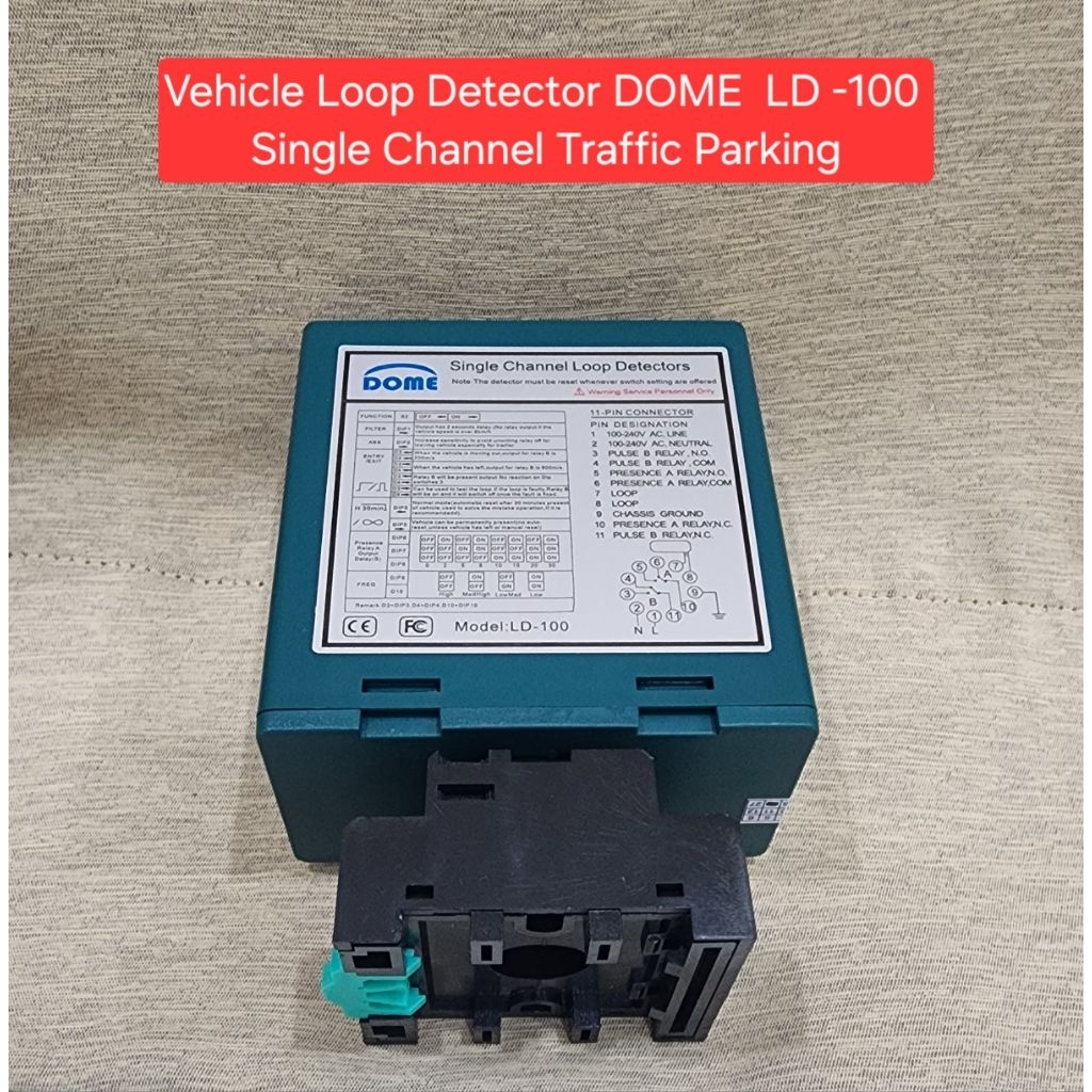 Jual Matrix Loop Hijau LD100 | Vehicle Loop Detector Single LD100 ...