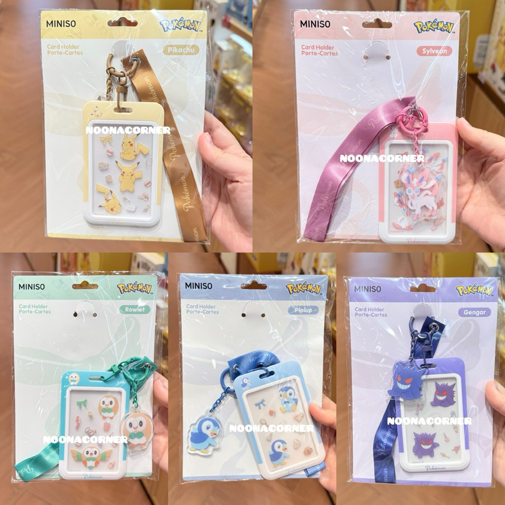Jual Miniso x Pokemon ‼️ Cardholder with Lanyard Pokemon Collections ...