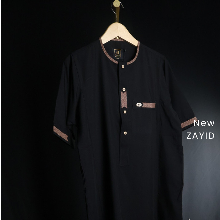 Jual ALRAZ Jubah Lengan Pendek desain Zayid Lengan Pendek Katun Premium ...