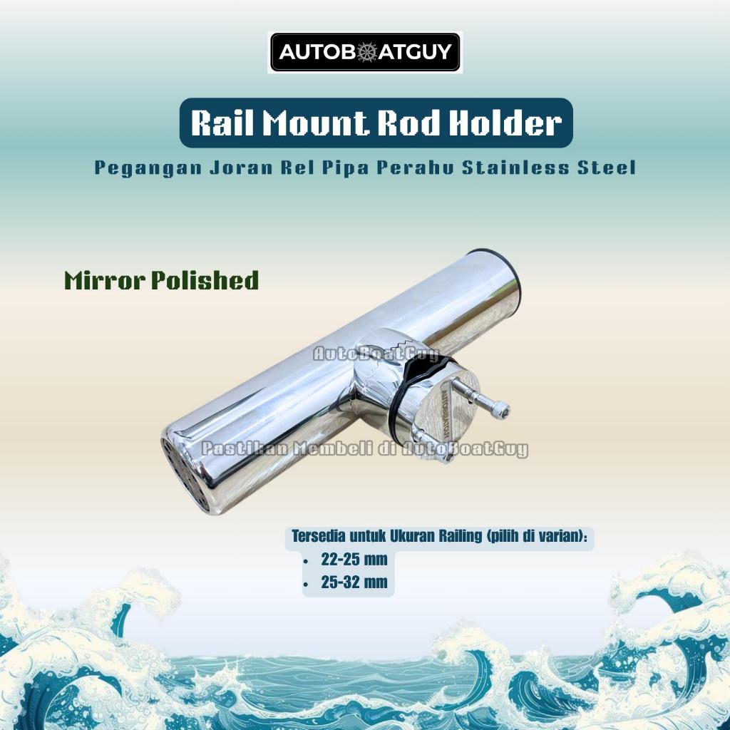 Jual Rail Mount Rod Holder / Pegangan Joran Rel Pipa Perahu Stainless ...