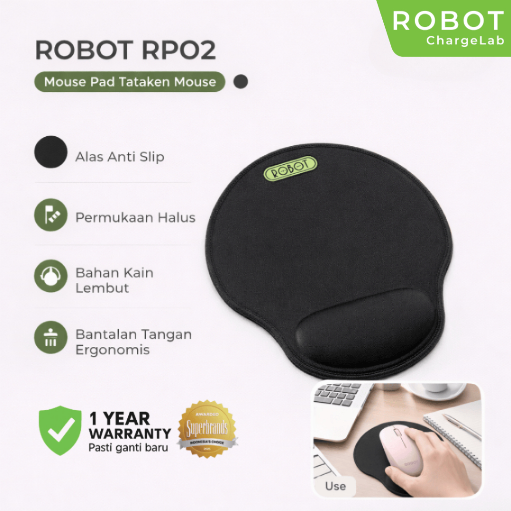 Jual ROBOT Mouse Pad Mousepad Bantal Tatakan Mouse Non Slip Ergonomic ...