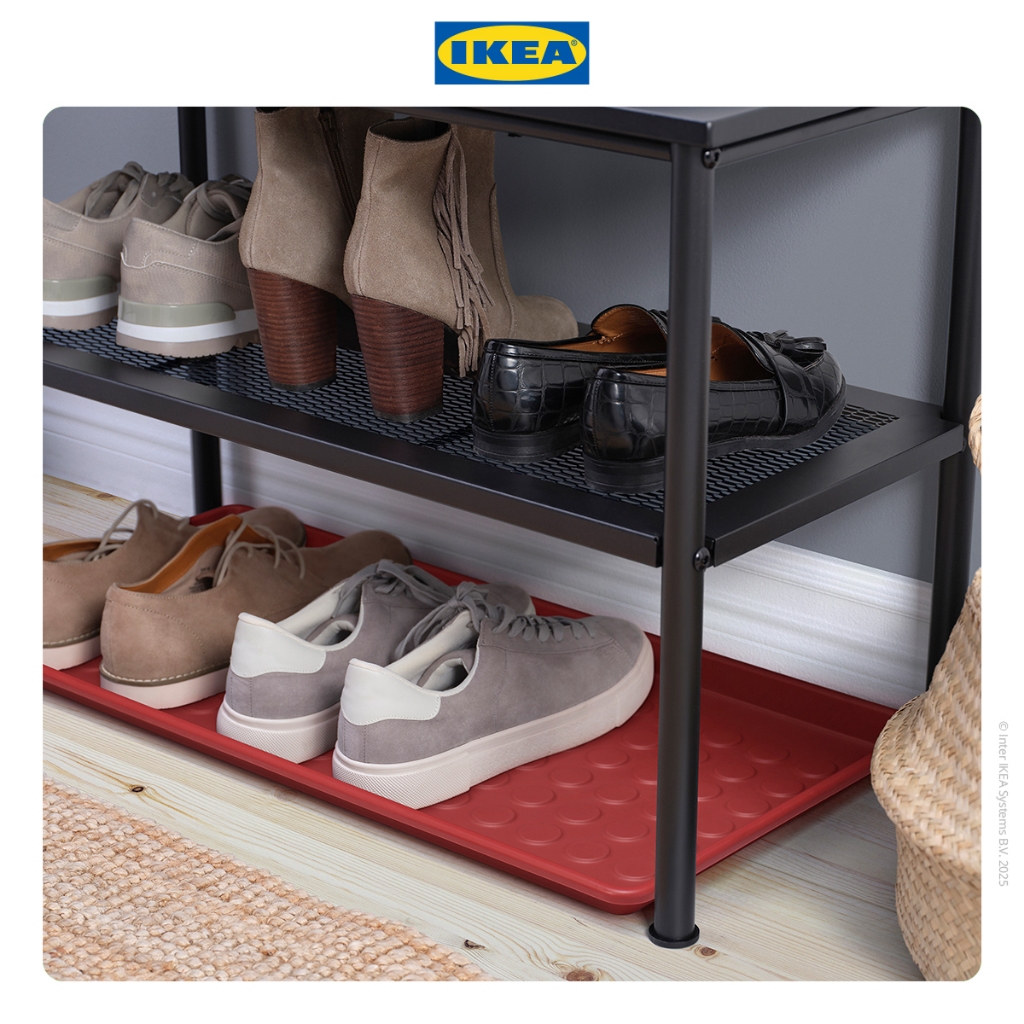 Jual IKEA BAGGMUCK Alas Rak Sepatu Dalam Luar Ruangan Merah 71x35cm ...
