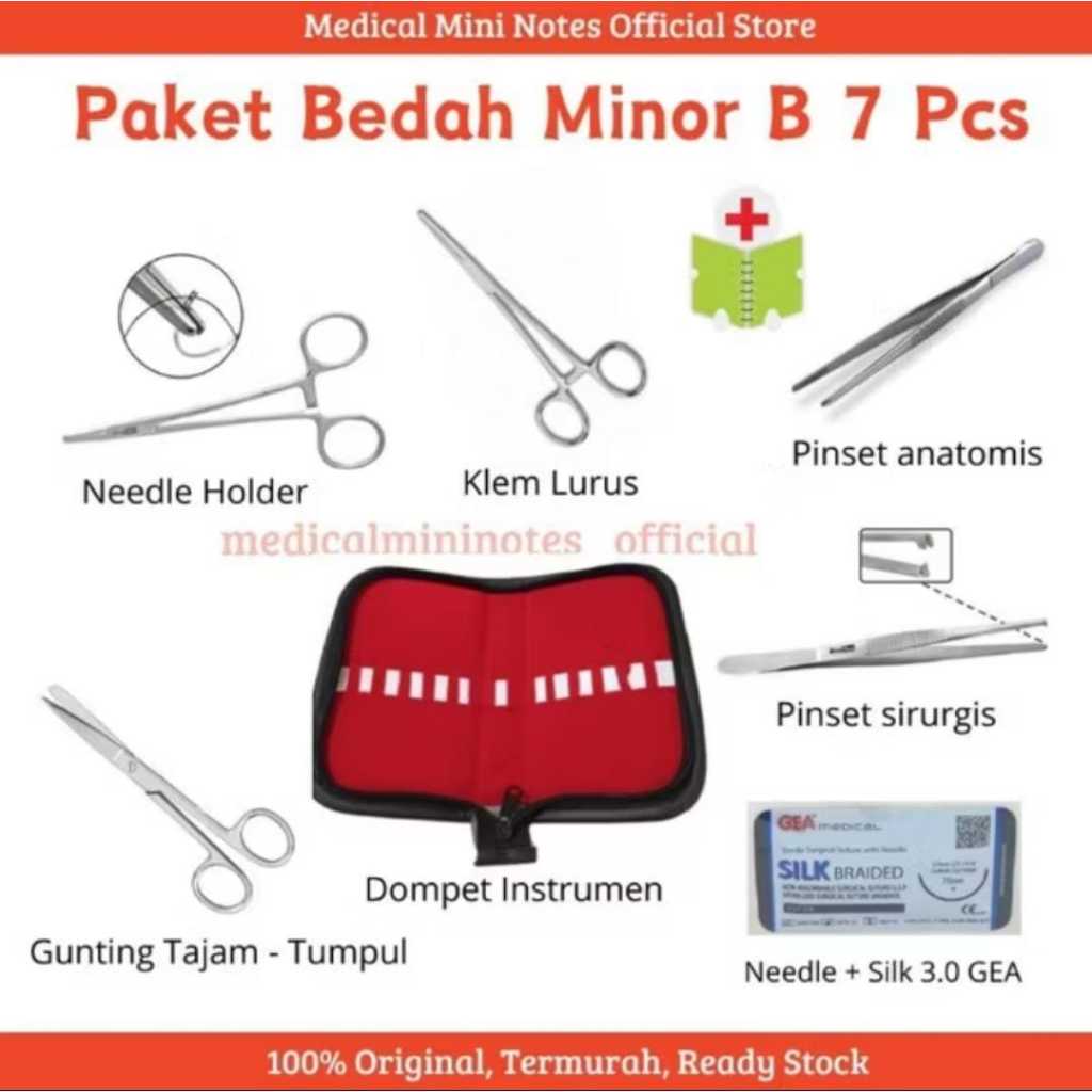 Jual Paket Bedah Minor / Instrumen set bedah 7 pcs | Shopee Indonesia