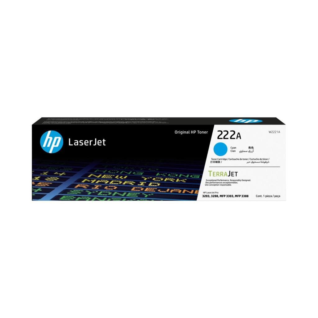 HP Toner 222A Black Cyan Magenta Yellow LaserJet Cartridge Original [W2220A W2221A W2222A W2223A] (3)