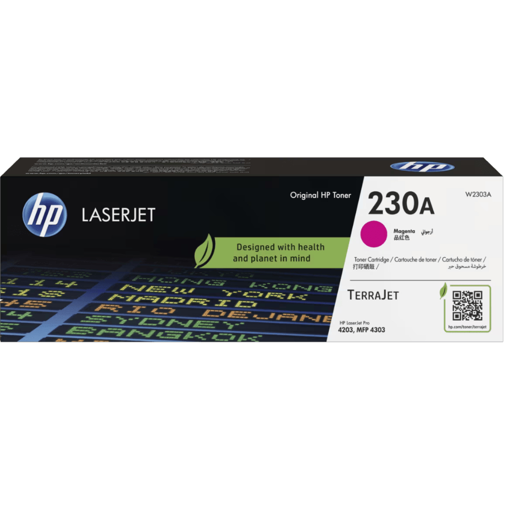 HP Toner 230A Black Cyan Magenta Yellow LaserJet Cartridge Original [W2300A W2301A W2302A W2303A] (4)