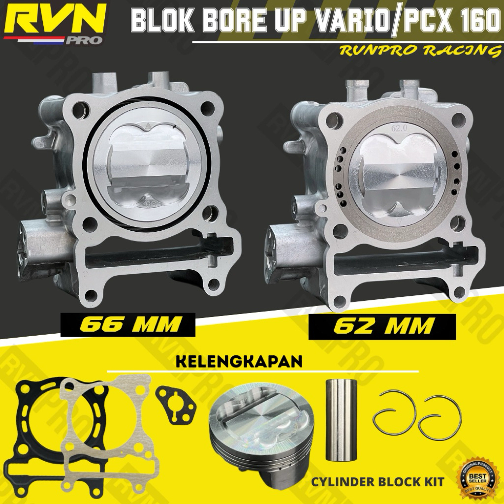 Jual BELOK BLOCK BLOK SEHER BORING PAKET BORE UP PCX 160 VARIO 160 ...