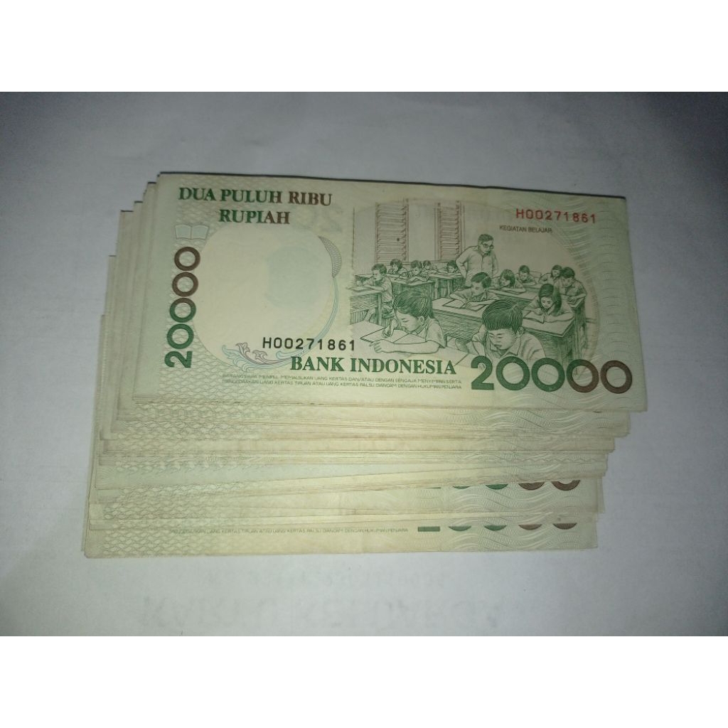 Jual uang kertas kuno 20 ribu Ki hajar Dewantara bekas edar | Shopee ...