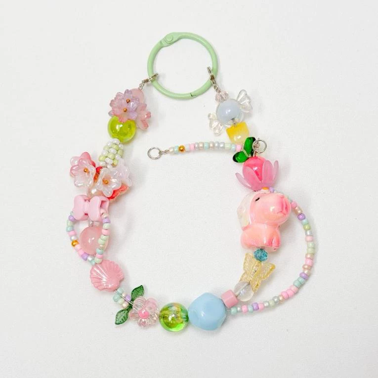 BAG CHARM LAZY CAPYBARA KEYCHAIN & STRAP PHONE