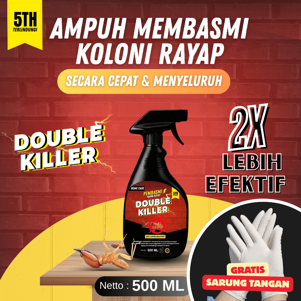 Jual Pembasmi Rayap Ampuh Obat Anti Rayap Kayu & Tanah Cairan Spray ...