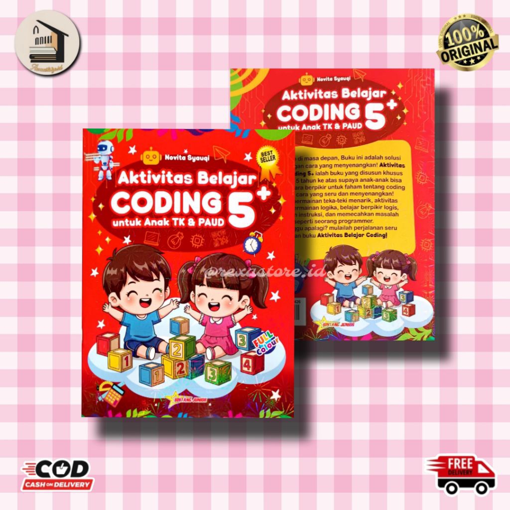 Jual Buku Belajar Coding untuk Anak TK&PAUD // AKTIVITAS BELAJAR CODING ...