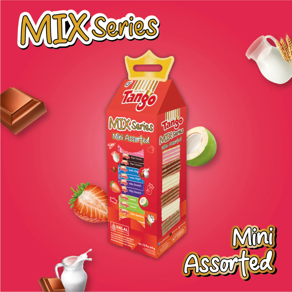 Kemasan Tango Wafer Mini Assorted Radiant Series 4 gram