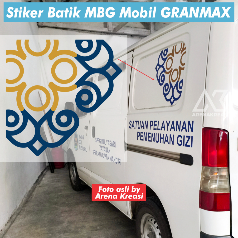Jual Stiker Batik MBG Bagian samping Mobil Granmax Carry L300 Box ...