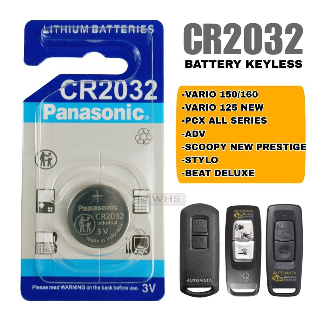 Jual Baterai Remot kunci KEYLESS Motor Honda VARIO 150/160 VARIO 125 ...