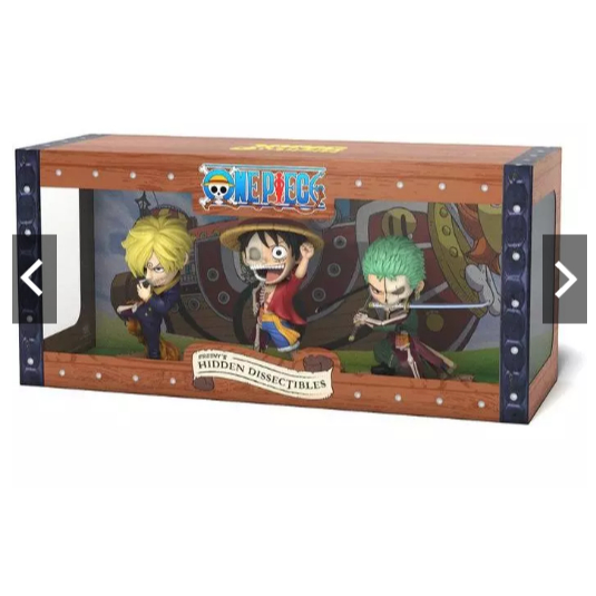Mighty Jaxx Coffret 3 Figurines One Piece – Luffy Zoro Sanji – 10 Cm – Collection Officielle