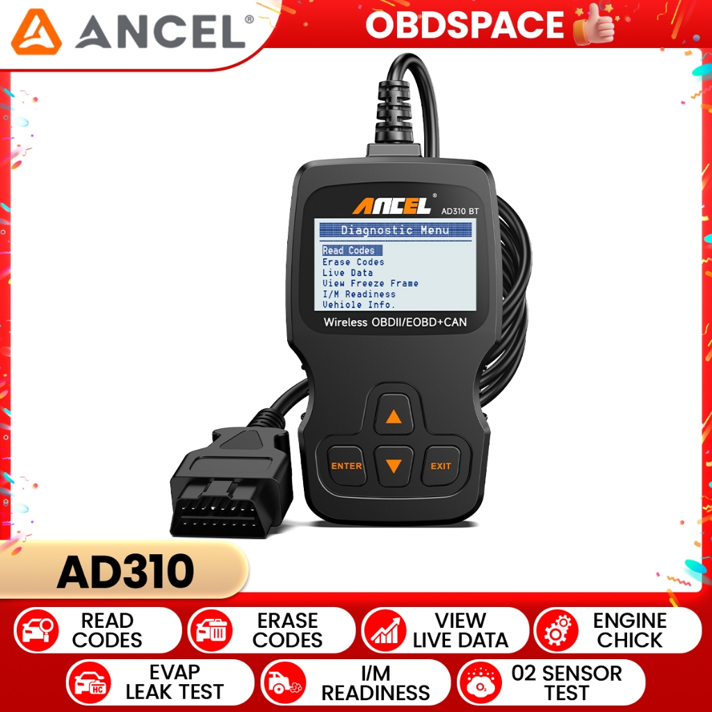 Jual ANCEL AD310 Universal Obd2 Scanner Car Scanner Car Diagnosis Odb2 ...
