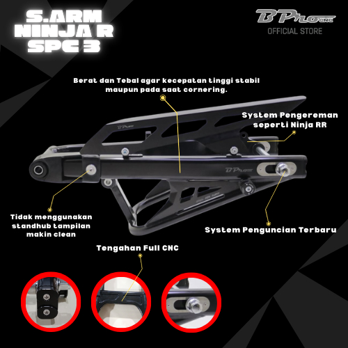 Jual Swing Arm BPro Ninja R RR SS Gen 3 150 RX King MX King Series SPC ...