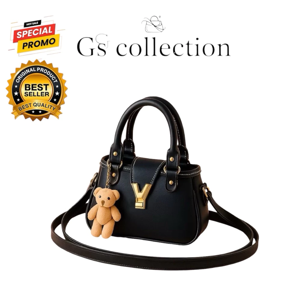 YOLA Tas Selempang Wanita Terbaru / slingbag wanita / Free gantungan boneka