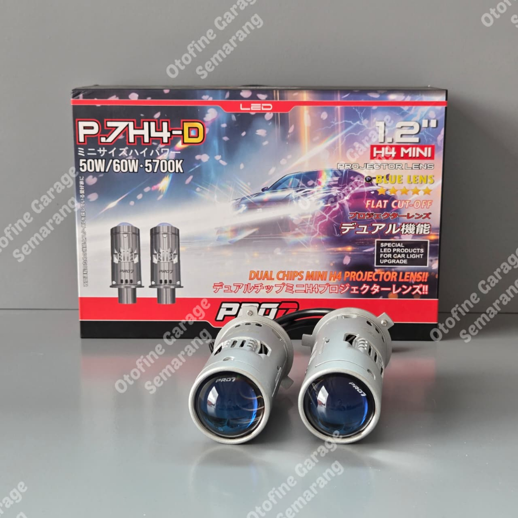 Jual LED Mini BiLed H4 Pro7 P7H4-D, 1.2inch, Hi-Low 50-60W, 5700K White ...
