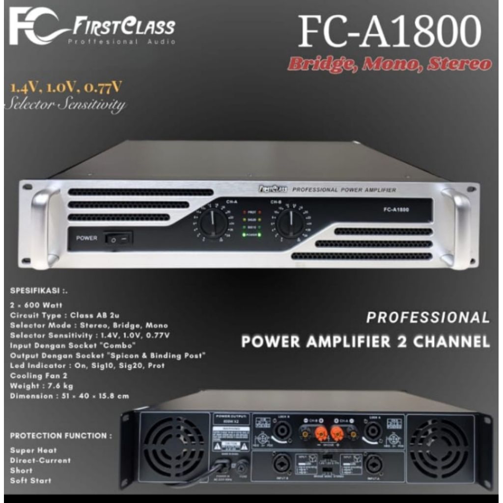 Jual POWER FIRSTCLASS FC-A1800 | Shopee Indonesia