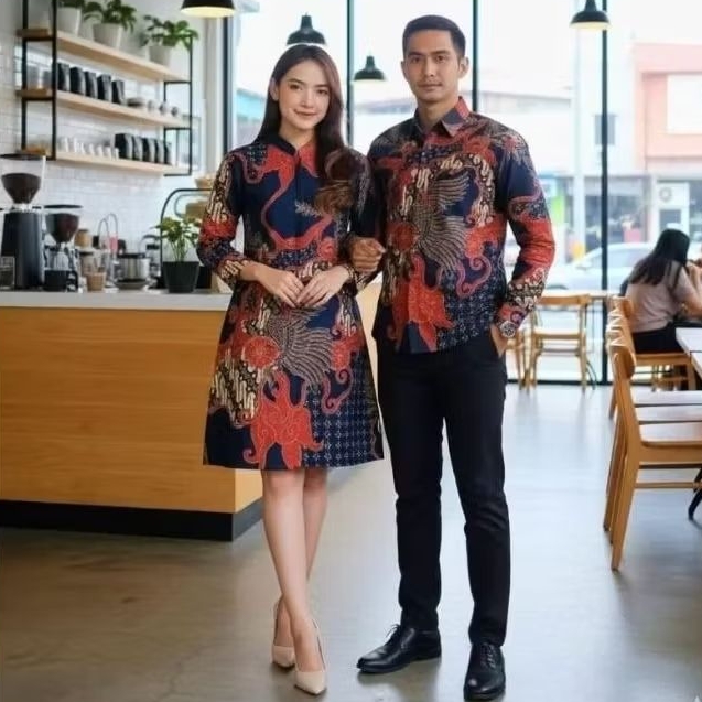 Batik Pasangan Couple Motif Nagita Lapis Trikot