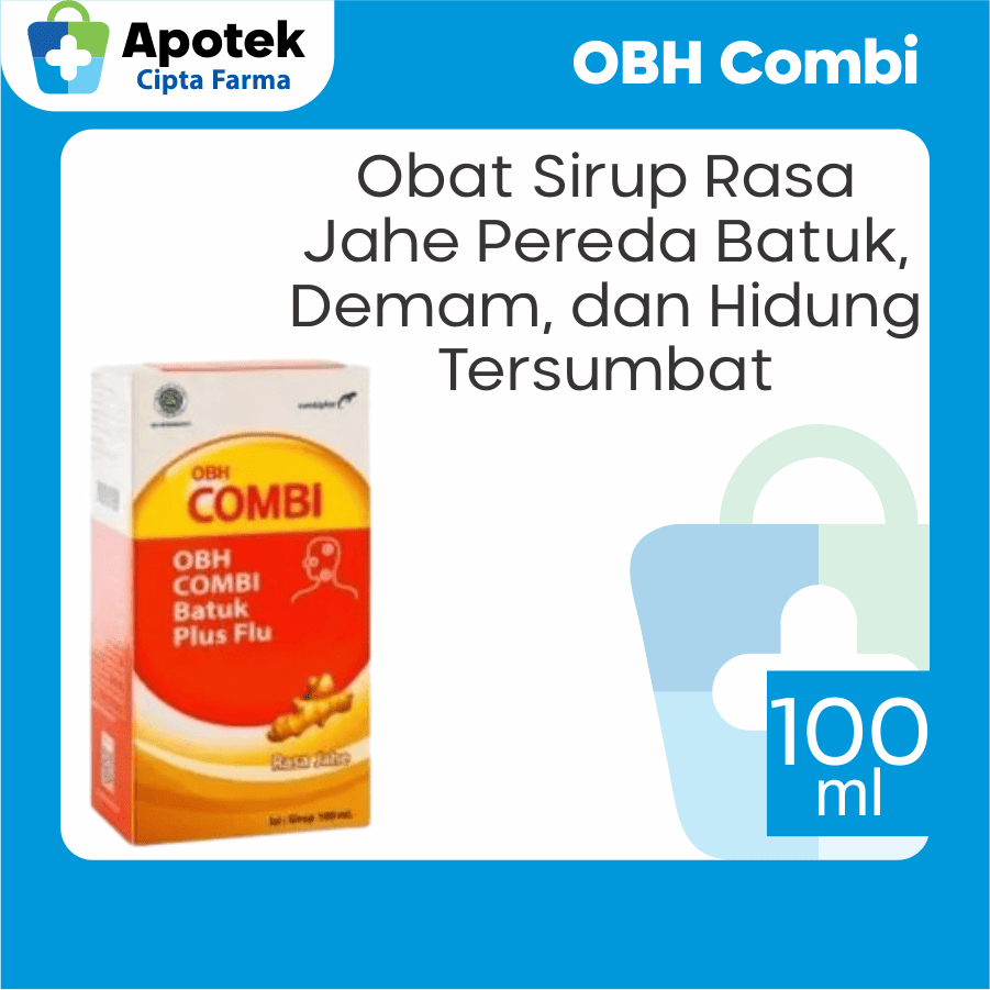 Jual Obh Combi Batuk Plus Flu Rasa Jahe 100 Ml Paracetamol Parasetamol ...