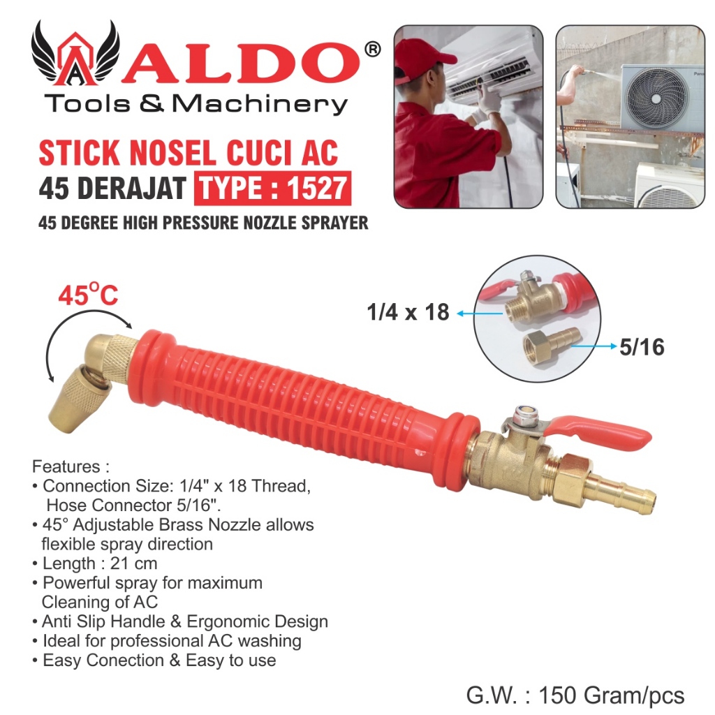 Jual STICK NOSEL CUCI AC 45 DERAJAT 1527 / SEMPROTAN CUCI AC / STIK ...