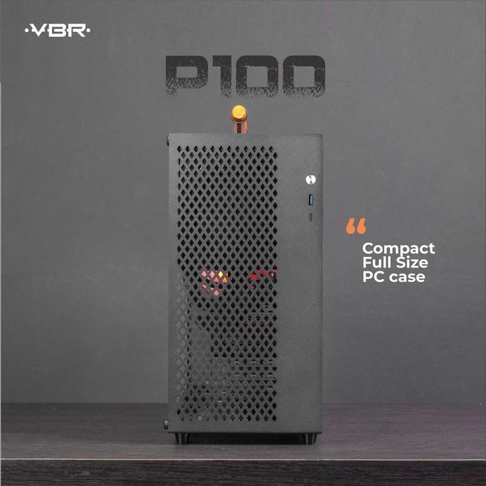 Jual VBR P100 Compact ATX Micro ATX ITX CASING USB Type C | BLACK ...