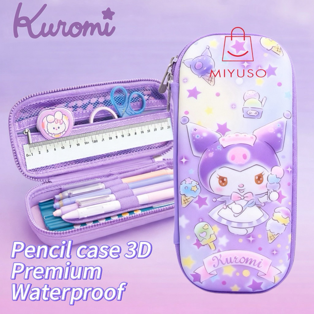 Kotak Pensil Kuromi Cinnamoroll My Melody Tempat Pensil Sanrio 3D EVA  PREMIUM TEBAL Waterproof / Kotak pensil / Pencil case Cinnamoroll Kuromi My  ...