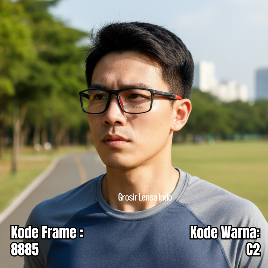 Jual FRAME KACAMATA PRIA / WANITA ORIGINAL NUVA 8885 Lebar Frame 142 ...