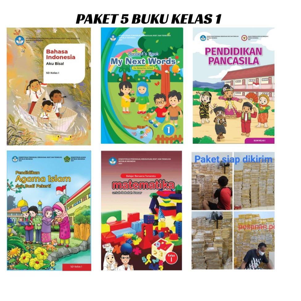 Jual Promo Paket Kurikulum Merdeka Kelas 1 SD / MI Dikbud Ori | Shopee ...