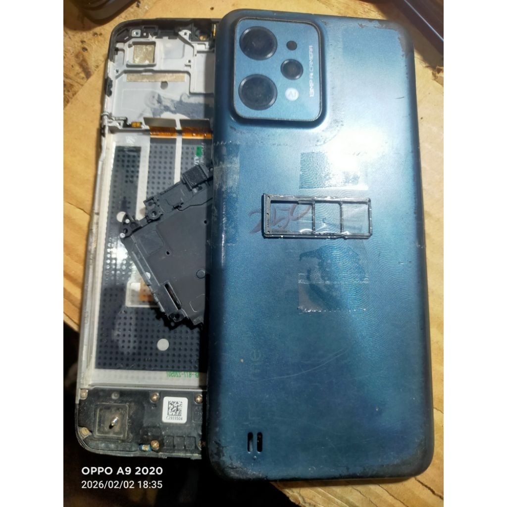 Jual FRAME TATAKAN LCD _ BECDOOR _ FINJER PRIN REALMI C31 ORIGINAL ...