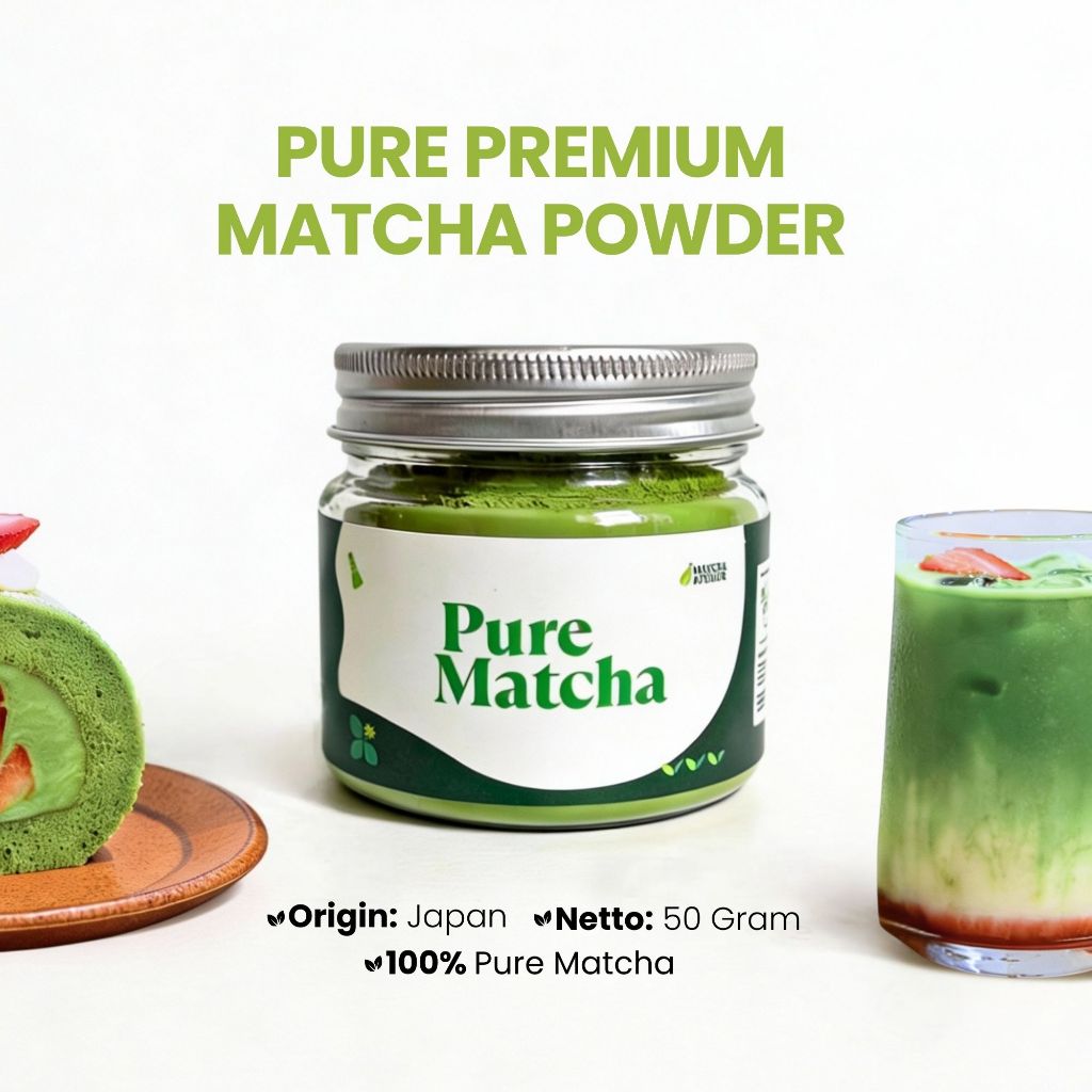 Jual Matcha Atelier - Matcha Powder Pure 50Gr - Premium Quality Bubuk ...