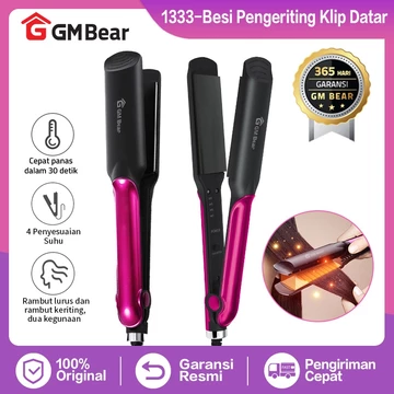 GM Bear Catokan Rambut Lurus Tahan Lama 1333 Vlasy Alat Catok Rambut Hair Straightener