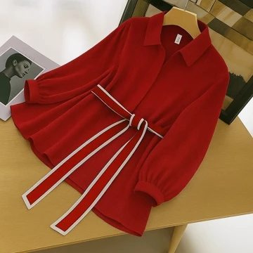 Vallina Outfit Mika Shirt Blouse Plained Atasan Kemeja Wanita Korean Style Muslim Premium