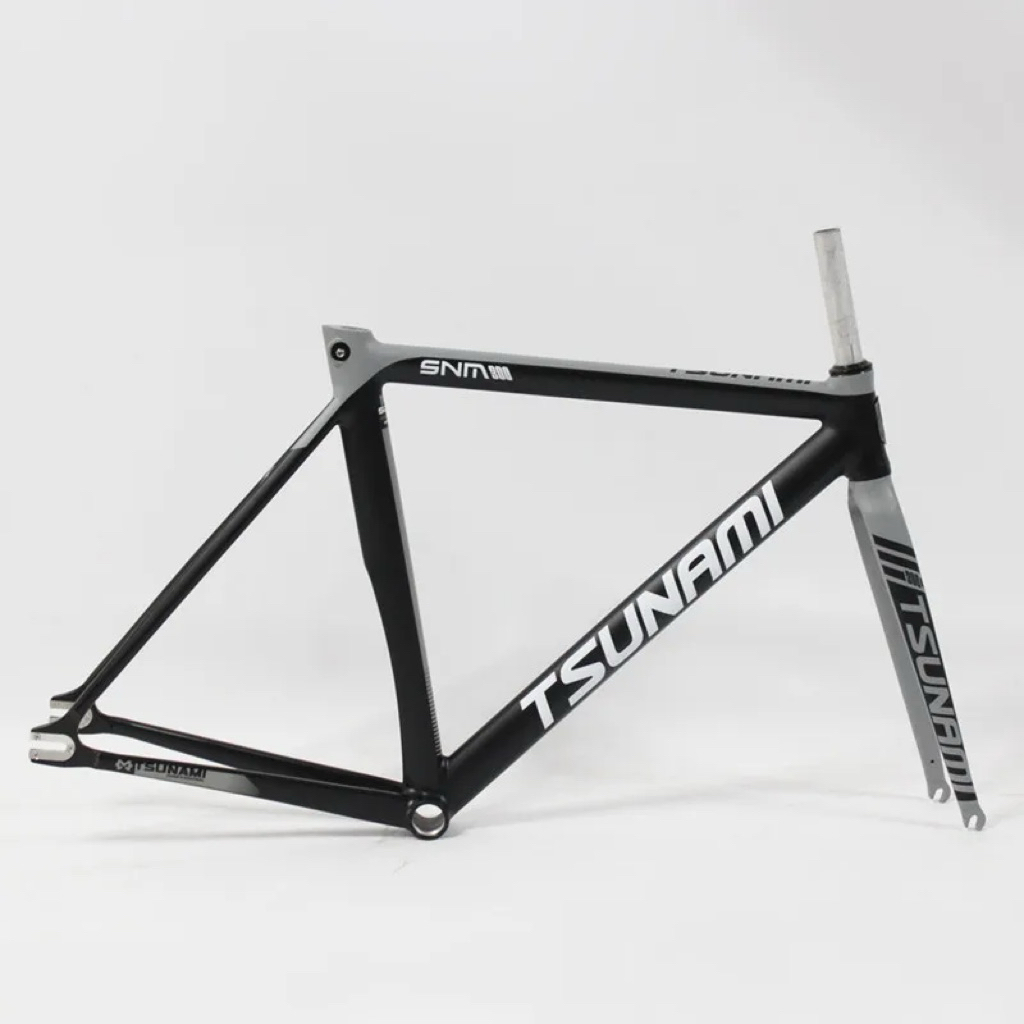 Jual Frameset tsunami snm300 fixie alloy carbon | Shopee Indonesia