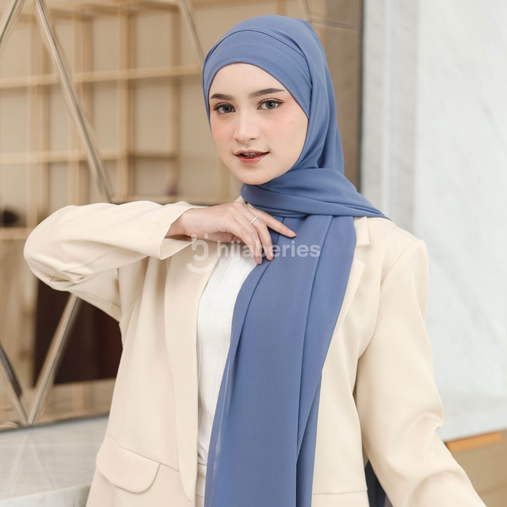 Hijaberies Olivia Square Instan Hijab Segiempat Instan Bandana Oval Malay